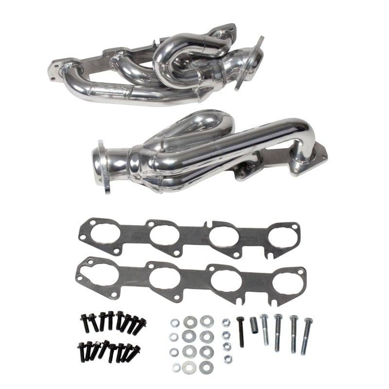 BBK 09-18 Dodge Ram 5.7L Hemi Shorty Tuned Length Exhaust Headers - 1-3/4 Silver Ceramic - Mammoth Racing -