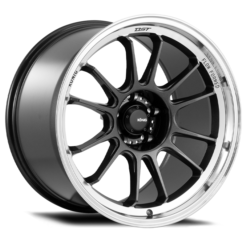 Konig Hypergram 17x8 5x100 Et40 Metallic Carbon w/ Machined Lip - Mammoth Racing -