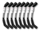 Kooks 10mm Spark Plug Wires - Grey w/ Black Boots (8 pc. Set) - Mammoth Racing -