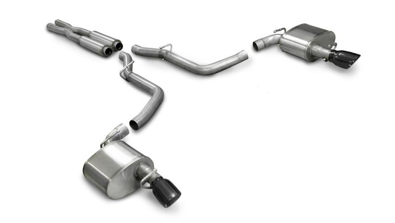 Corsa 05-10 Dodge Charger SRT-8 6.1L V8 Black Xtreme Cat-Back Exhaust - Mammoth Racing -