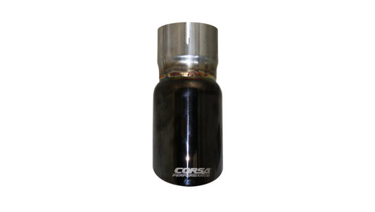 Corsa Single Universal 2.5in Inlet / 3in Outlet Black PVD Pro-Series Tip Kit - Mammoth Racing -
