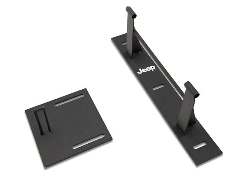 Officially Licensed Jeep 07-18 Jeep Wrangler JK Door Storage Hangers w/ Printed Jeep Logo - Mammoth Racing -