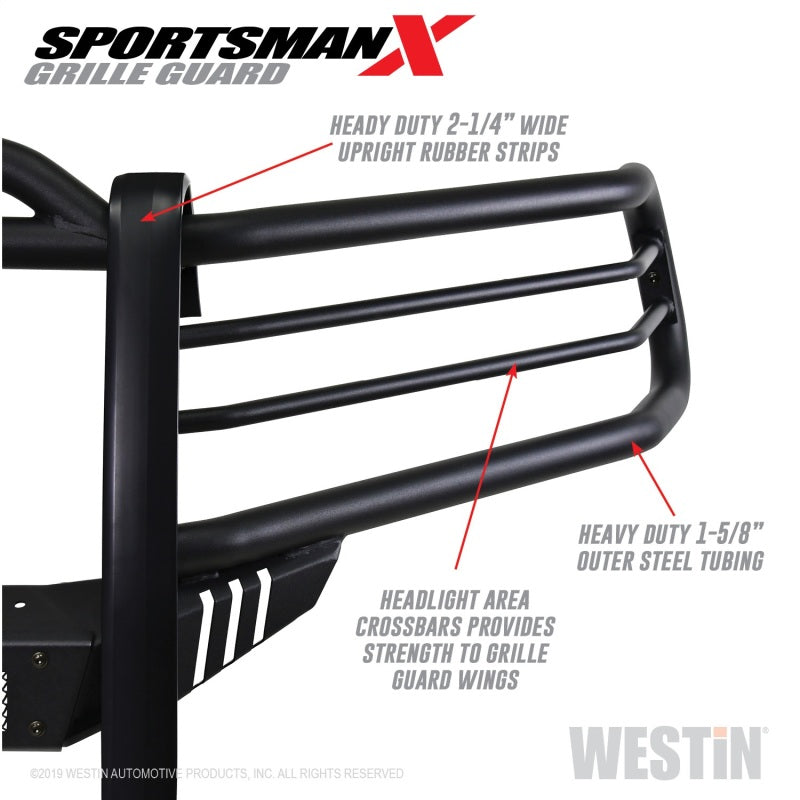 Westin 14-21 Toyota 4Runner (Excl. Limited) Sportsman X Grille Guard - Textured Black - Mammoth Racing -