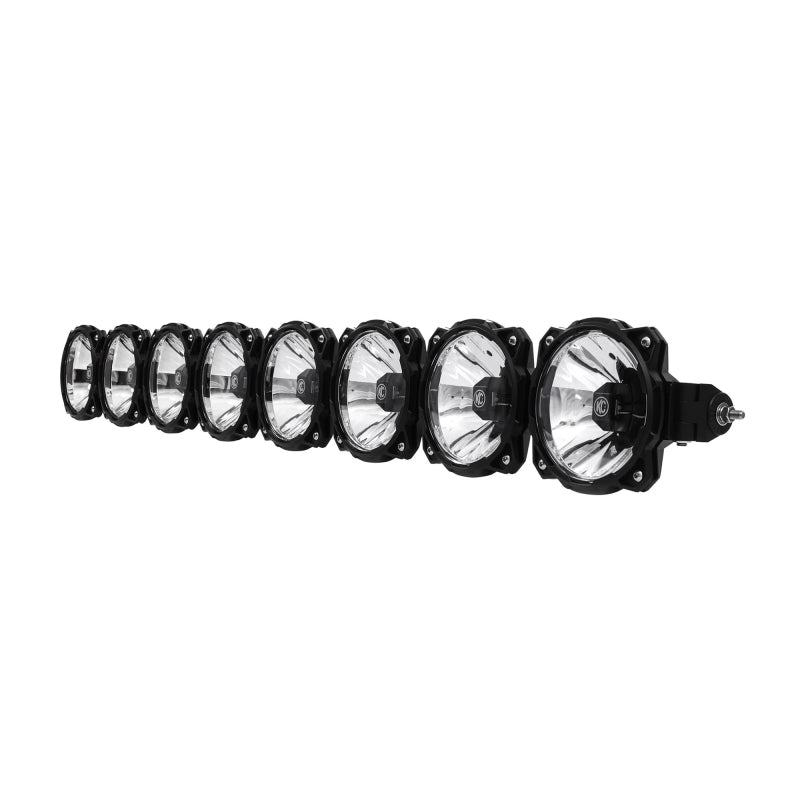 KC HiLiTES Universal 50in. Pro6 Gravity LED 8-Light 160w Combo Beam Light Bar (No Mount) - Mammoth Racing -