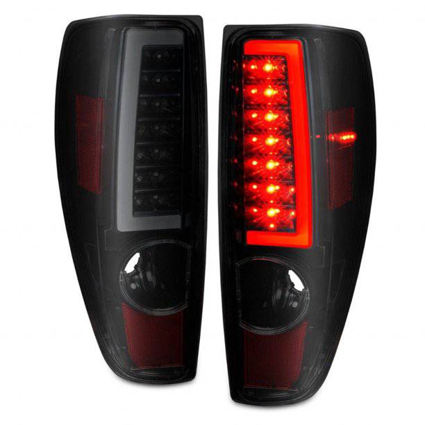 ANZO 2004-2012 Chevrolet Colorado/ GMC Canyon LED Tail Lights w/ Light Bar Black Housing Smoke Lens - My Store