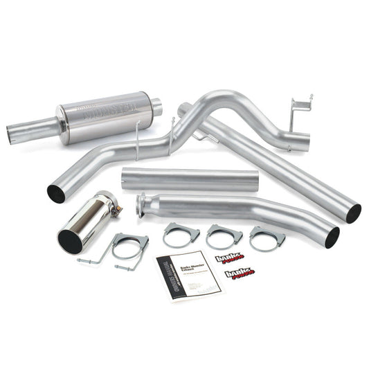Banks Power 98-02 Dodge 5.9L Std Cab Monster Exhaust System - SS Single Exhaust w/ Chrome Tip - Mammoth Racing -