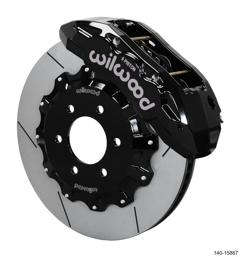Wilwood 17-19 Ford F150 Raptor Tx6r Front Kit 15.50in Rotor w/ Lines - Black - My Store