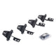 Go Rhino 07-18 Jeep Wrangler JK 2DR Mounting Brackets (V-Series V3/rb10 Slim/RB20 Slim) - Tex. Blk - Mammoth Racing -