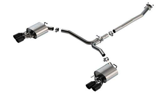 Borla 18-22 Toyota Camry XSE 2.5L i4 AT/MT FWD / 4DR S-TYPE Cat Back Exhaust (Black Chrome) - Mammoth Racing -