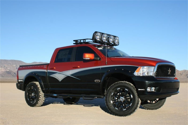 N-Fab Nerf Step 09-15.5 Dodge Ram 1500 Crew Cab 5.7ft Bed - Gloss Black - Bed Access - 3in - Mammoth Racing -