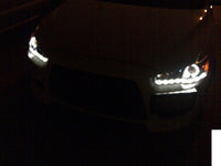 Spyder Mitsubishi Lancer/EVO-10 08-14 Projector Xenon/HID- LED Halo DRL Blk PRO-YD-ML08-HID-DRL-BK - Mammoth Racing -