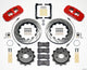 Wilwood Aero4 Rear Kit 14.25in Drilled Red 2008-2009 Pontaic G8 w/Lines - Mammoth Racing -