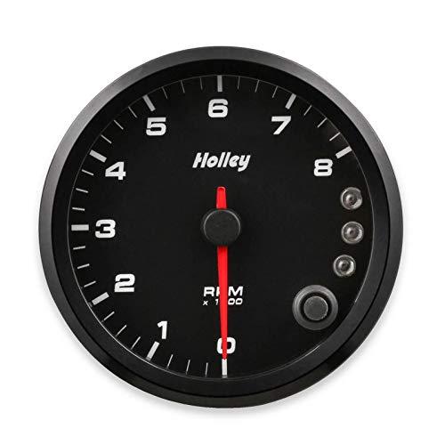 Holley 26-615 Holley EFI CAN Tachometer 3 3/8 in. CAN 0-8k RPM Range w/Shift Light Black Face Holley EFI CAN Tachometer - My Store