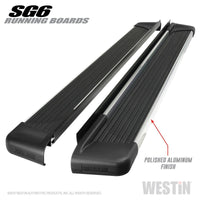 Westin SG6 Polished Aluminum Running Boards 85.50 in - Mammoth Racing -