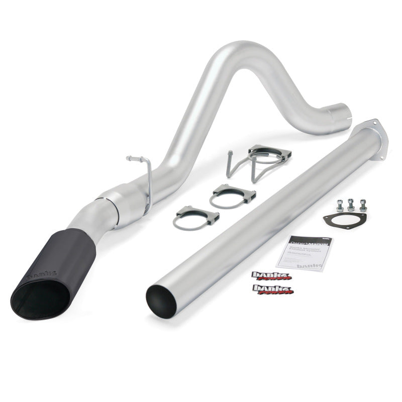 Banks Power 11-13 Ford 6.7L F250-350 Monster Exh Sys - SS Single Exh w/ Blk Tip - Mammoth Racing -