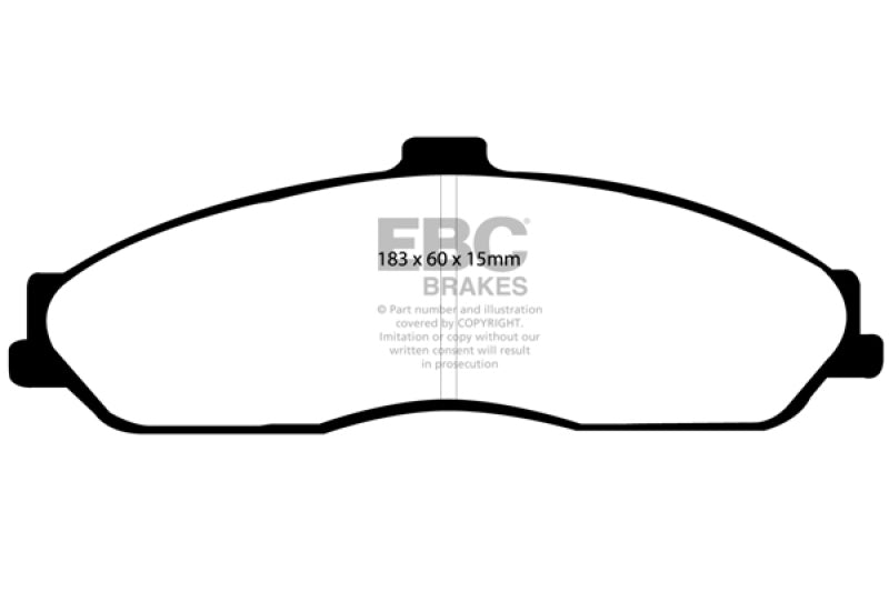 EBC 03-04 Cadillac XLR 4.6 Redstuff Front Brake Pads - My Store