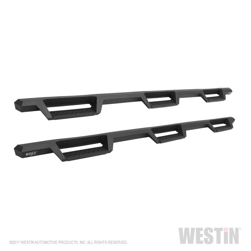 Westin/HDX 07-19 Chevy Silv 2500/3500 Crew (8ft) (Excl Dually) Drop WTW Nerf Step Bars - Blk - Mammoth Racing -