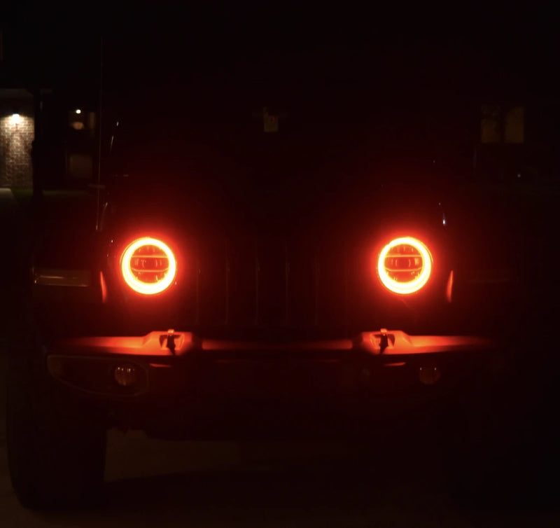 ORACLE Lighting Jeep Wrangler JL/Gladiator JT LED Surface Mount Headlight Halo Kit - Mammoth Racing -