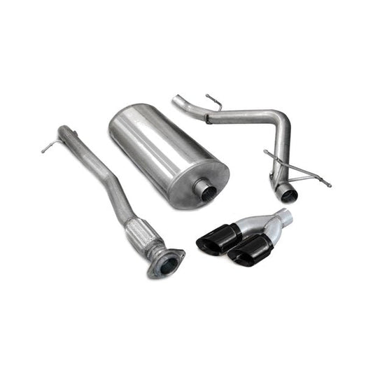 Corsa 07-08 Chevrolet Silverado Crew Cab/Short Bed 1500 5.3L V8 Black Sport Cat-Back Exhaust - Mammoth Racing -