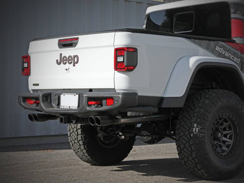 aFe Vulcan Series 3in 304SS DPF-Back 21 Jeep Gladiator V6-3.0L (td) Dual Black Tip - My Store