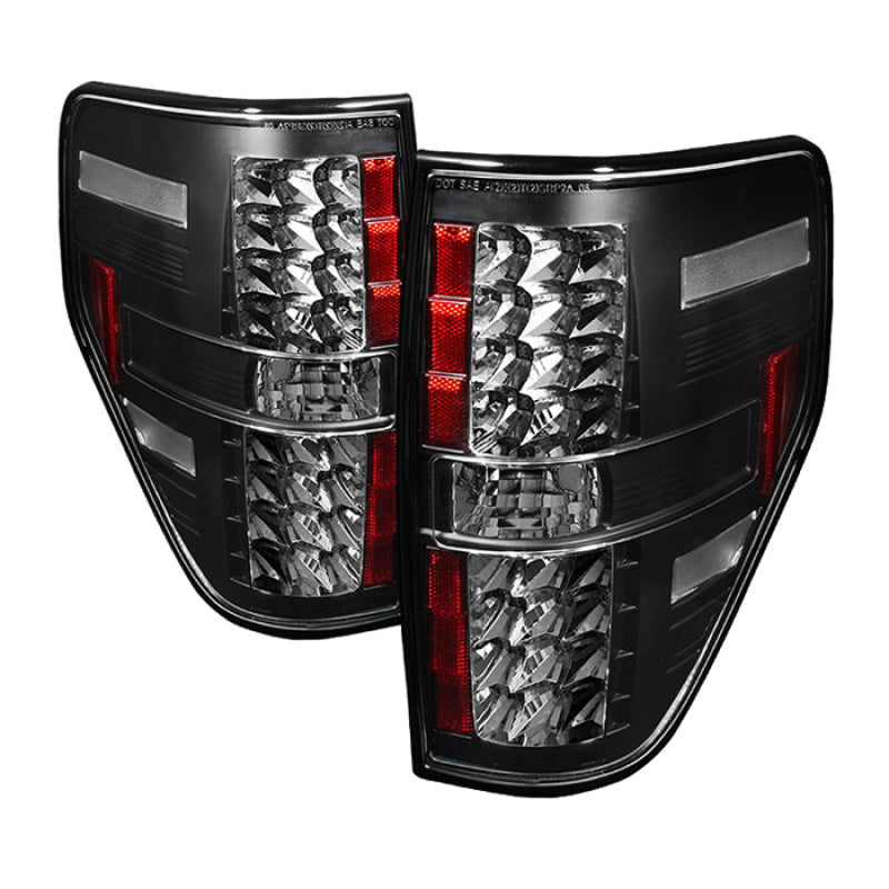 Spyder Ford F150 09-14 LED Tail Lights Black ALT-YD-FF15009-LED-BK - Mammoth Racing -