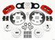 Wilwood Dynapro 6 Front Hub Kit 12.19in Red 1965-1969 Mustang Disc & Drum Spindle - Mammoth Racing -