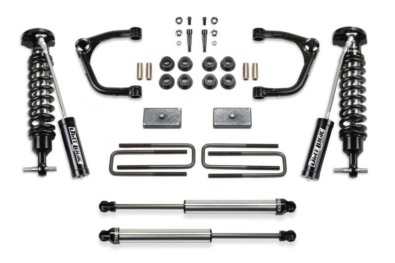 Fabtech 19-21 GM C/k1500 P/U Diesel 3in Uniball UCA Sys w/Dl 2.5 Resi & 2.25 - Mammoth Racing -