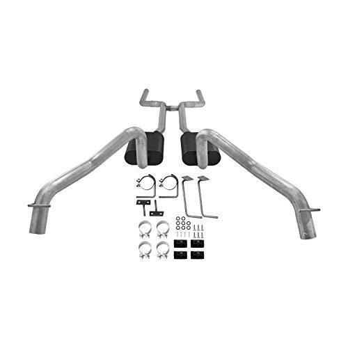 Flowmaster 817158 Super 44 Series American Thunder 2.5" 16 Gauge 409s Stainless Steel Header-Back Exhaust System for Chevy Nova V8 Engine - My Store