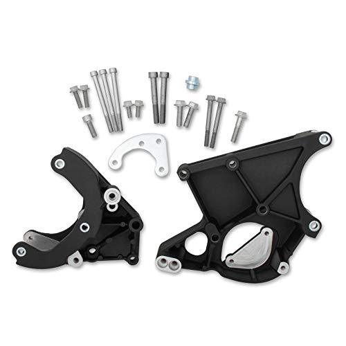 Holley 20-131bk LS Accessory Drive Bracket Kit,A/C,P/S, Alt,Black - Mammoth Racing -20-131BK