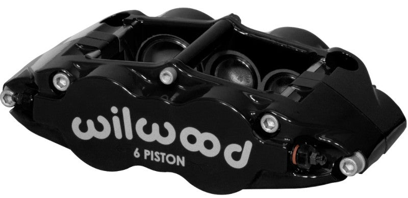 Wilwood Caliper-Forged Narrow Superlite 6r-l/h 1.75/1.25in/1.25in Pistons 1.25in Rotor - Black - Mammoth Racing -