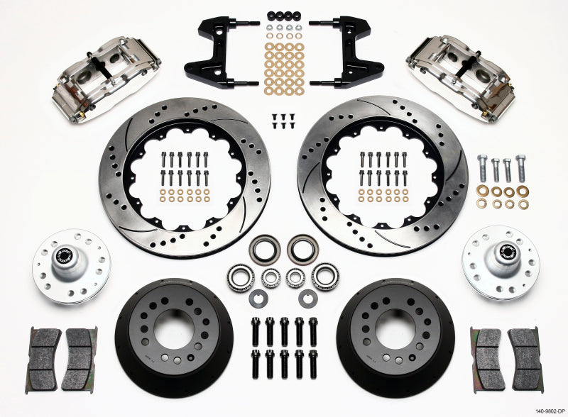 Wilwood Narrow Superlite 6R Front Hub Kit 14.00in Drill Pol 74-80 Pinto/Mustang II Disc Spindle only - My Store