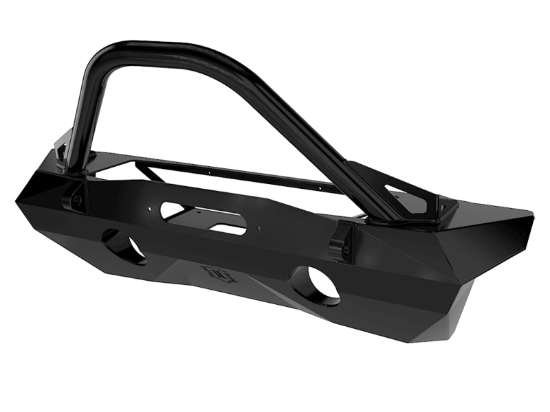 Icon 07-18 Jeep Wrangler JK Pro Series Front Bumper Rec Winch Mount w/Bar/Tabs - Mammoth Racing -