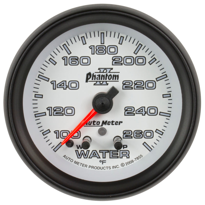 Autometer Phantom II 2-5/8in 260 Degree F Mechanical Water Gauge - My Store