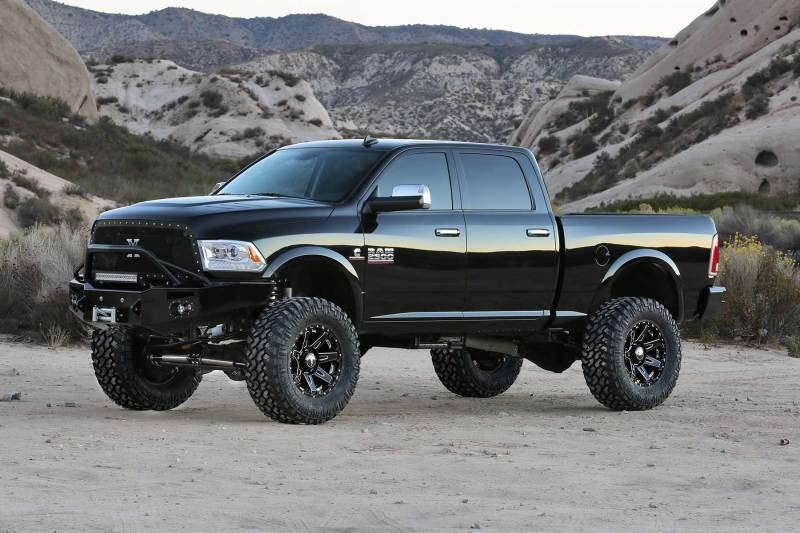 Fabtech 14-18 Ram 2500 4WD 7in Radius Arm Kit w/4.0 C/O Resi Dlss & Rr 2.25 Dlss - Mammoth Racing -
