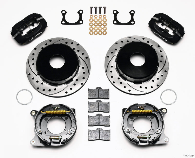 Wilwood Forged Dynalite P/S Park Brake Kit Drilled Big Ford 2.36in Offset Currie Blank - My Store
