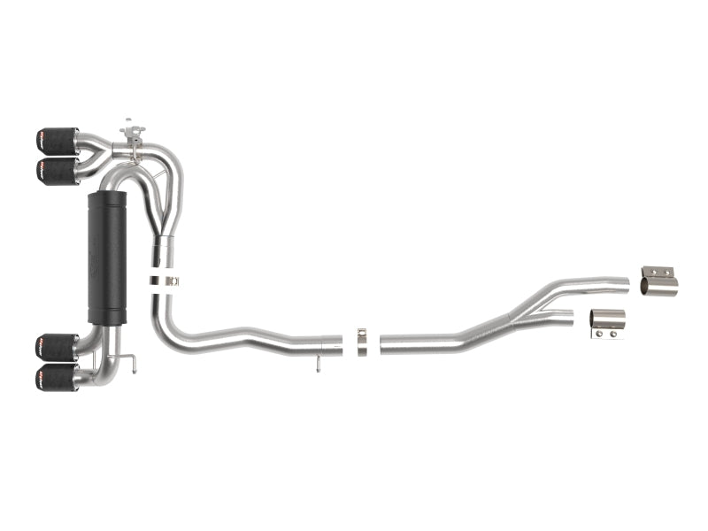 aFe MACHForce XP 3in-2.5in 304SS Exhaust Cat-Back 15-20 Audi S3 L4-2.0L (t) - Carbon Tips - Mammoth Racing -