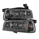 Xtune Dodge Charger 06-10 1Pc LED Crystal Headlights Smoke HD-ON-DCH05-1PC-LED-SM - Mammoth Racing -