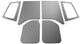 DEI 07-18 Jeep Wrangler JK 2-Door Leather Look Headliner Complete Kit - Gray - Mammoth Racing -