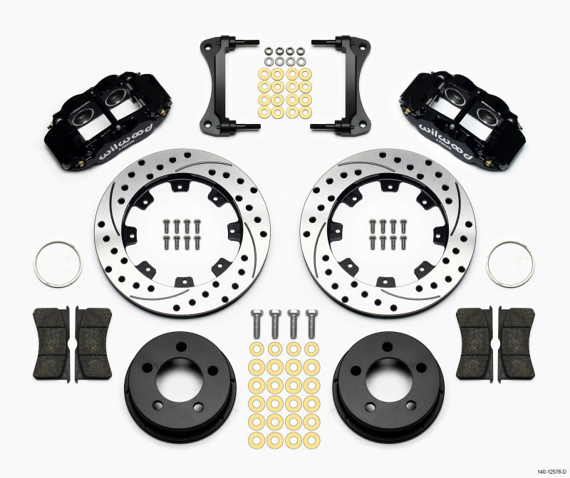 Wilwood Narrow Superlite 4R Front Kit 12.19in Drilled 87-89 Jeep YJ - Mammoth Racing -