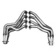 Kooks Custom Headers 25102400 Stainless Steel Headers 1 7/8 in. x 3 in. Long Tube w/Stamped Merge Collector And O2 Bungs Stainless Steel Headers - My Store
