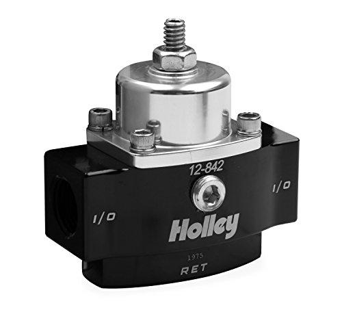 Holley 12-842 4.5-9 PSI Adjustable Bypass Billet Fuel Pressure Regulator with Idle Bleed and 3/8" NTP Ports - Mammoth Racing -12-842