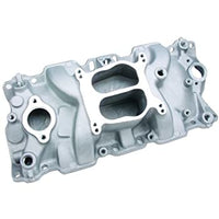 Weiand 8126 Street Warrior Square/Spread Bore Satin Intake Manifold with 1987 and Later Cast Iron Heads - My Store