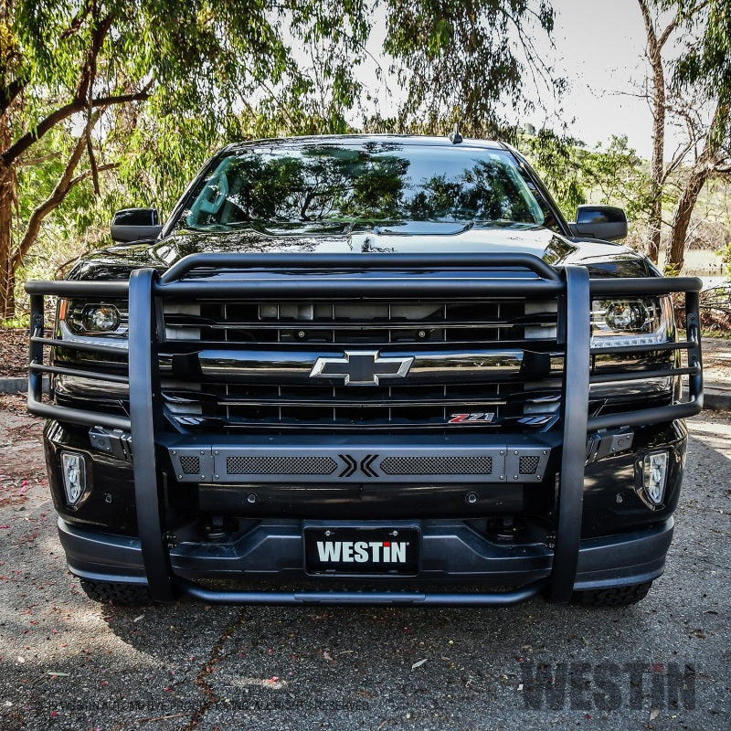 Westin 16-18 Chevy Silverado 1500 Sportsman X Grille Guard - Textured Black - Mammoth Racing -
