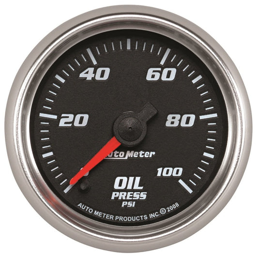 Autometer Pro-Cycle Gauge Oil Pressure 2 1/16in 100psi Digital Stepper Motor Black - My Store