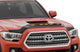 AVS 2016-2019 Toyota Tacoma Aeroskin Low Profile Hood Shield w/ Lights - Black - Mammoth Racing -