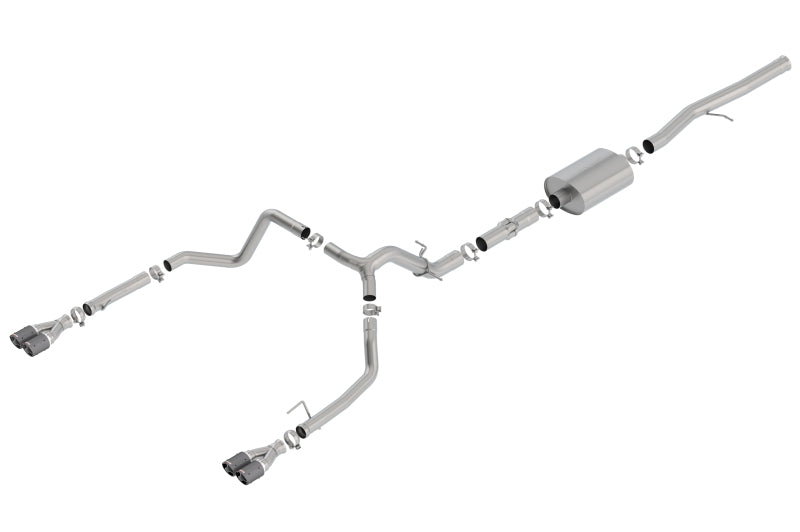 Borla 19 Chevrolet Silverado/GMC Sierra 1500 6.2L SS ATAK Catback Exhaust - Carbon Fiber Tips - My Store