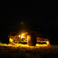 KC HiLiTES Cyclone V2 LED - Rock Light - 6-Light System - Amber - 5W Flood Beam - Mammoth Racing -
