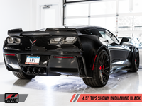 AWE Tuning 14-19 Chevy Corvette C7 Z06/ZR1 Touring Edition Axle-Back Exhaust w/Black Tips - Mammoth Racing -