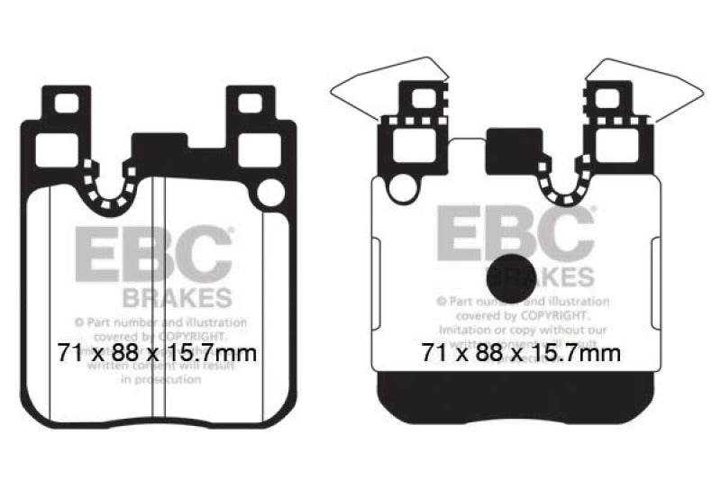 EBC 14+ BMW M3 3.0 Twin Turbo (F80) Redstuff Rear Brake Pads - My Store