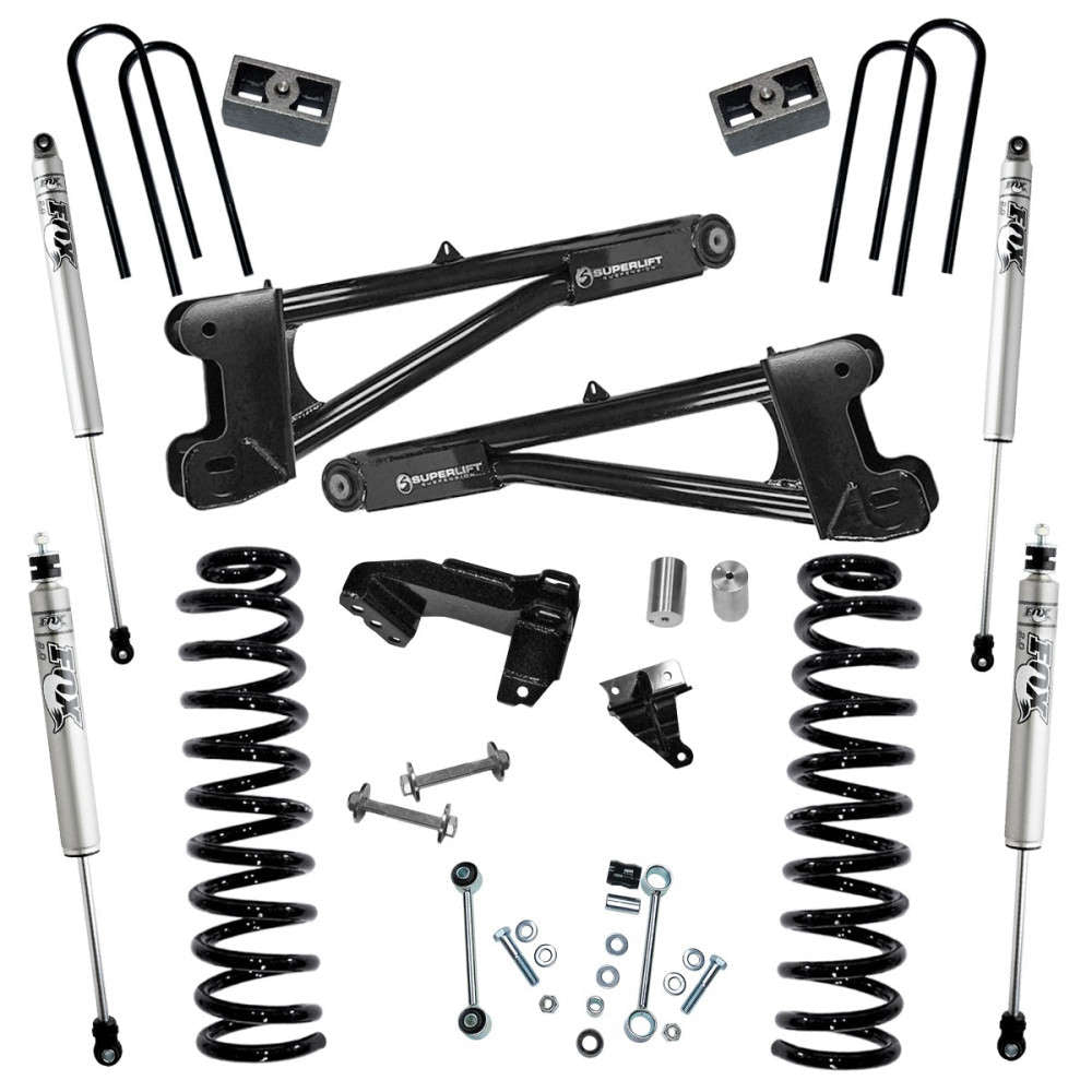 Superlift 11-16 Ford F-250/F-350 SuperDuty 4WD 4in Lift Kit w/ Repl Radius Arms & Bilstein Shocks - Mammoth Racing -